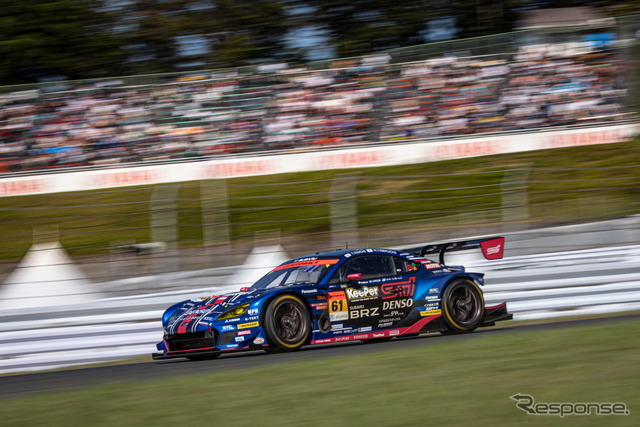 【SUPER GT 第5戦】GT300クラス優勝の#61 SUBARU BRZ R&D SPORT(井口卓人/山内英輝)