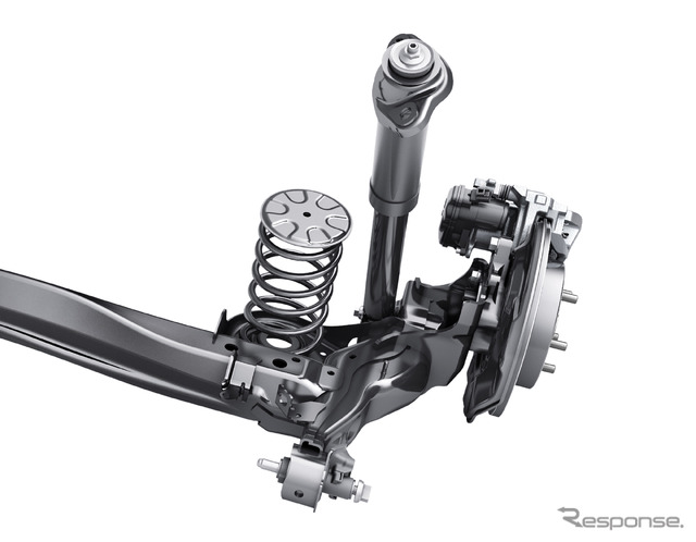 トーションビーム式リヤサスペンション(2WD)