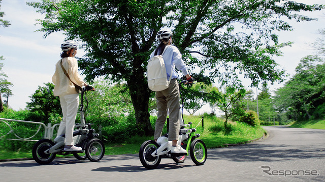 ヤマハの小型電動立ち乗りモビリティ「TRITOWN(トリタウン)」