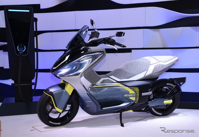 ヤマハの電動バイクコンセプト『E01』（東京モーターショー2019）