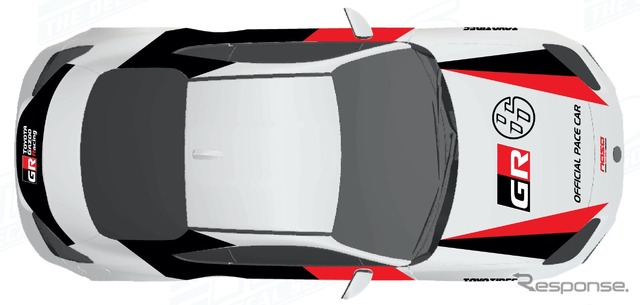トヨタ GR 86 の「NASAチャンピオンシップ」ペースカーのレンダリングイメージ