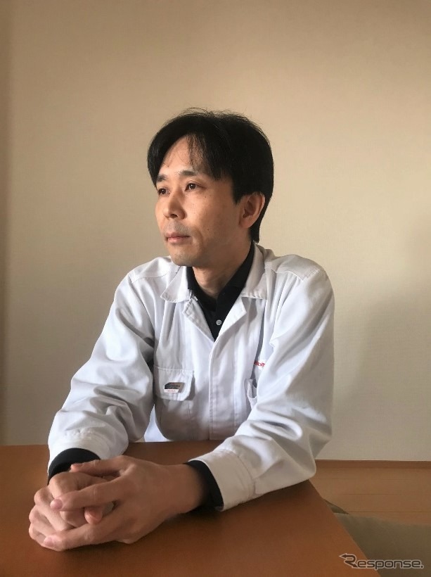 開発責任者の越後隆治氏(本田技研工業 四輪事業本部 ものづくりセンター)