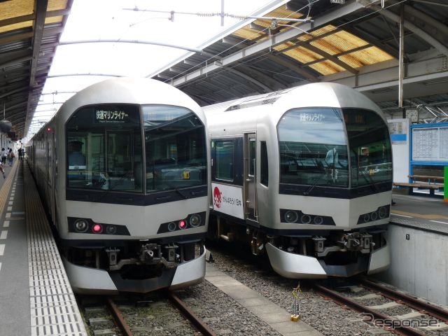 瀬戸大橋線は9月17日21時以降、終日運休に。写真の快速『マリンライナー』も下り列車が影響を受ける。