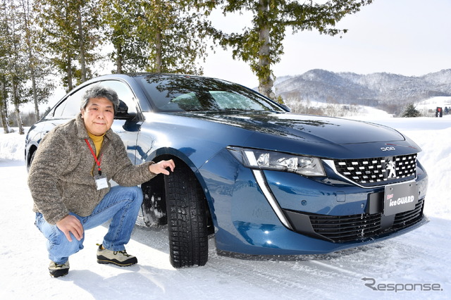 ヨコハマ『アイスガード7』を試走した斎藤聡氏