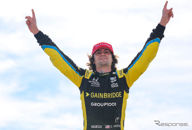 ほぼ完勝で今季2勝目をあげたコルトン・ハータ。