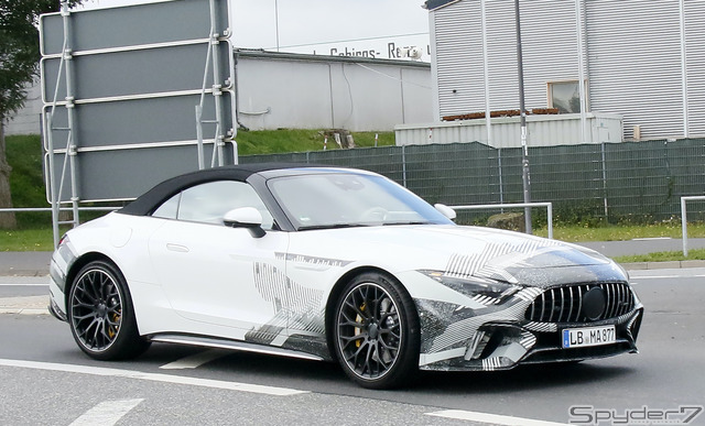 メルセデス AMG SL 次世代型 プロトタイプ スクープ写真