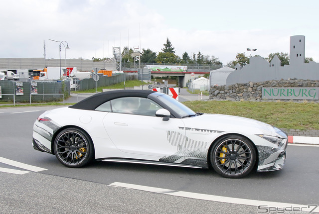 メルセデス AMG SL 次世代型 プロトタイプ スクープ写真