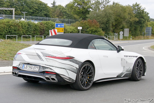 メルセデス AMG SL 次世代型 プロトタイプ　スクープ写真