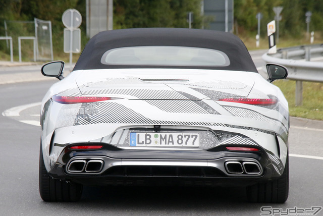 メルセデス AMG SL 次世代型 プロトタイプ　スクープ写真