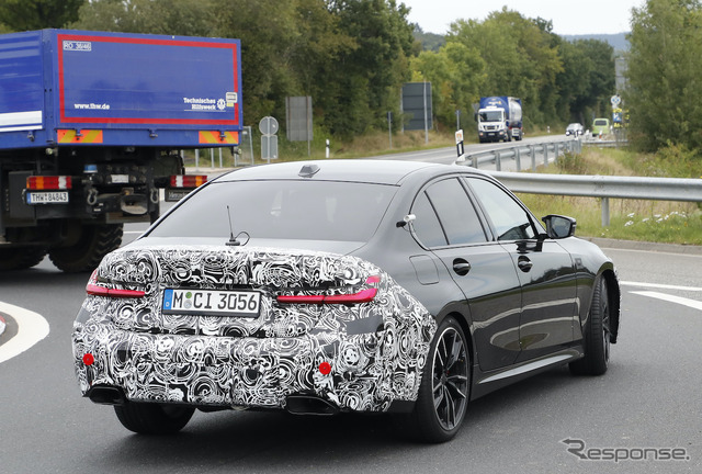 BMW 3シリーズ 改良新型プロトタイプ(スクープ写真)
