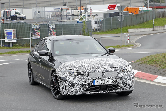BMW 3シリーズ 改良新型プロトタイプ(スクープ写真)