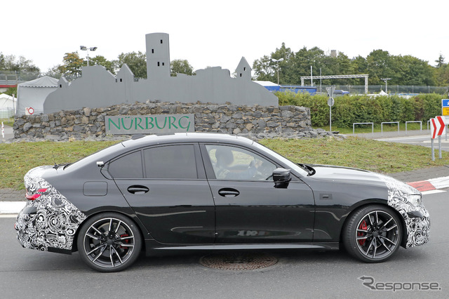 BMW 3シリーズ 改良新型プロトタイプ(スクープ写真)