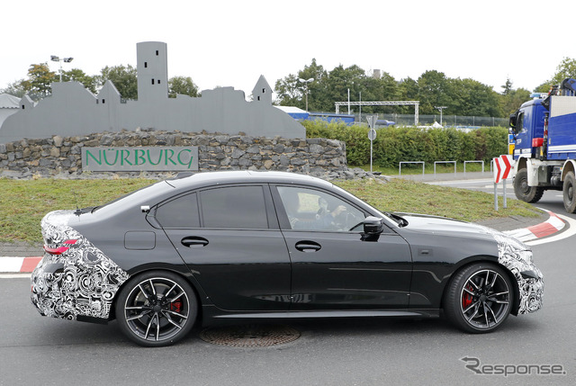 BMW 3シリーズ 改良新型プロトタイプ(スクープ写真)
