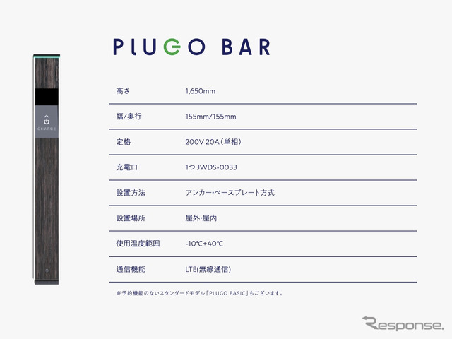 EV・PHV充電器PLUGO BAR