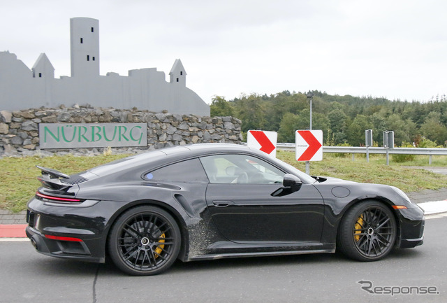 ポルシェ 911ターボ ハイブリッド(スクープ写真)
