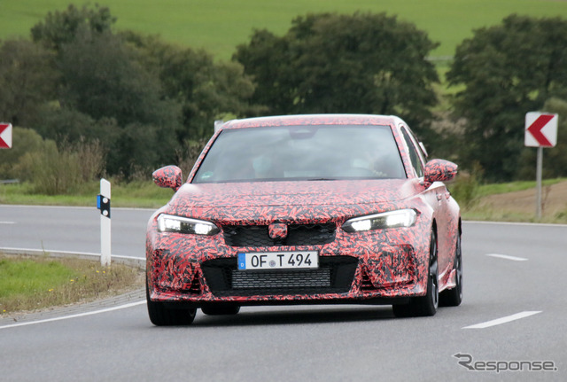 ホンダ シビック タイプR 新型プロトタイプ(スクープ写真)