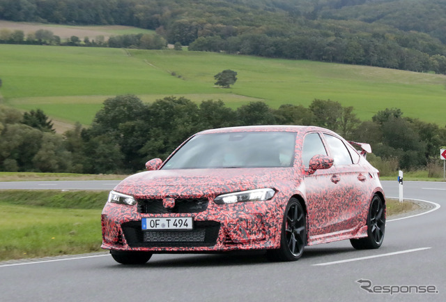 ホンダ シビック タイプR 新型プロトタイプ(スクープ写真)