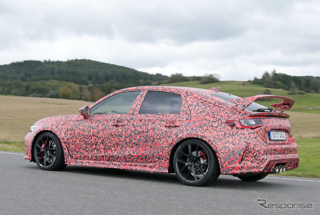 ホンダ シビック タイプR 新型プロトタイプ(スクープ写真)