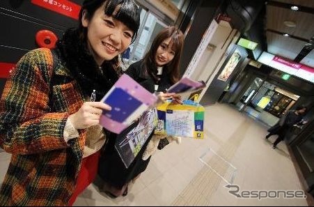 2020年に実施された「謎解きメトロ旅」の様子。