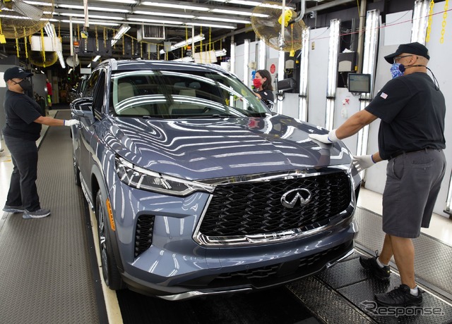 日産の米国テネシー州スマーナ工場で生産を開始したインフィニティ QX60 新型