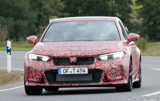 ホンダ シビック タイプR 新型 開発車両 スクープ写真