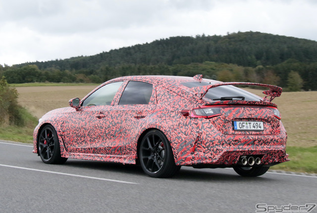 ホンダ シビック タイプR 新型 開発車両 スクープ写真