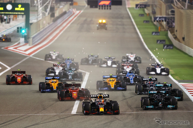 2022年も開幕戦は今季同様にバーレーンGPとなる(写真は2021年F1バーレーンGP)。