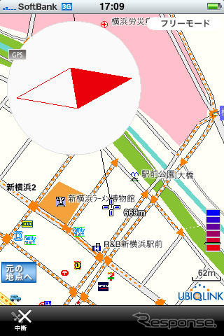 ユビークリンク「全力案内!」にiPhone地図アプリが登場…プローブ情報が無料で利用可能