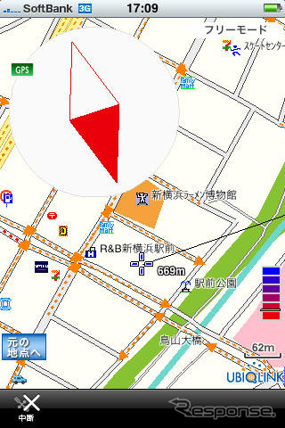 ユビークリンク「全力案内!」にiPhone地図アプリが登場…プローブ情報が無料で利用可能