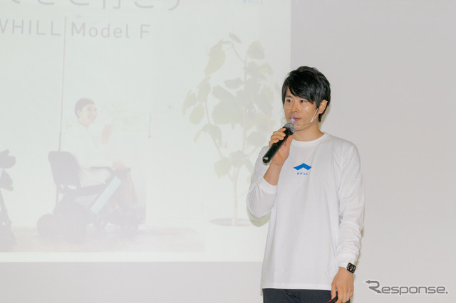プロジェクトマネージャーの赤間礼氏が、Model Fについて説明した。