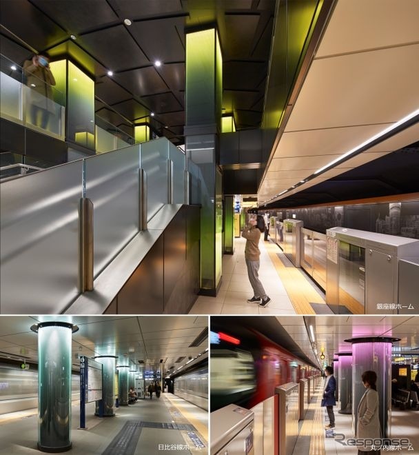 東京メトロでは銀座線銀座駅のリニューアルでもグッドデザイン賞を受賞。「直観的にわかりやすく現代都市の公共空間としての質をもつ駅」とされたことなどが評価に繋がった。