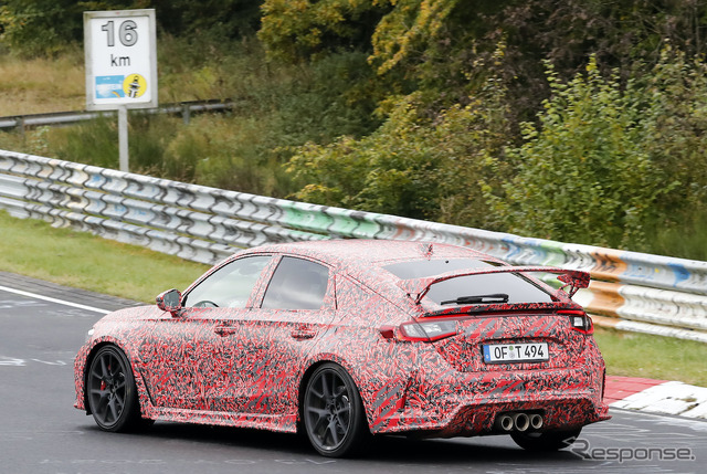 ホンダ シビックタイプR 新型プロトタイプ(スクープ写真)