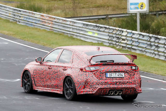 ホンダ シビックタイプR 新型プロトタイプ(スクープ写真)