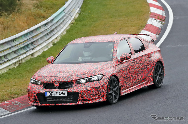 ホンダ シビックタイプR 新型プロトタイプ(スクープ写真)