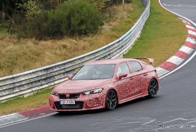 ホンダ シビックタイプR 新型プロトタイプ(スクープ写真)