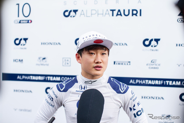アルファタウリ・ホンダの#22 角田裕毅(2021年トルコGP)。