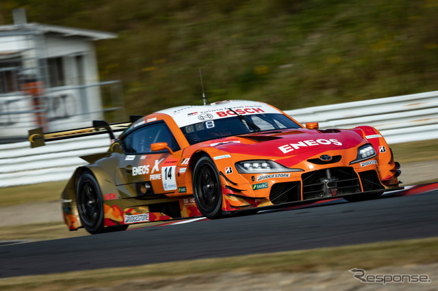 GT500クラス予選2番手の#14 ENEOS X PRIME GR Supra(大嶋和也/山下健太)