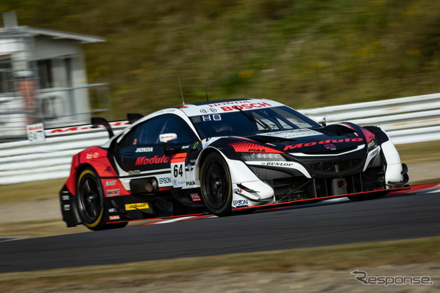 GT500クラス予選3番手の#64 Modulo NSX-GT(伊沢拓也/大津弘樹)