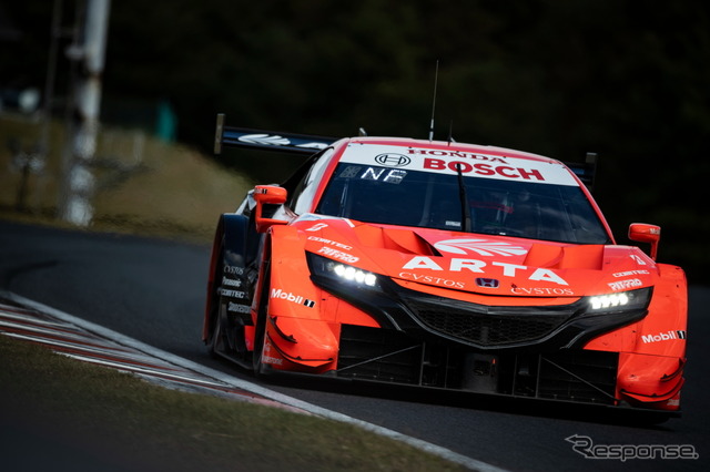 GT500クラス予選4番手の#8 ARTA NSX-GT(野尻智紀/福住仁嶺)