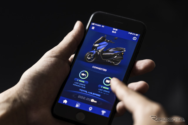 スマートフォンと連携する「Yamaha Motorcycle Connect」