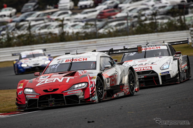 GT500クラス2位の#38 ZENT CERUMO GR Supra(立川祐路/石浦宏明)