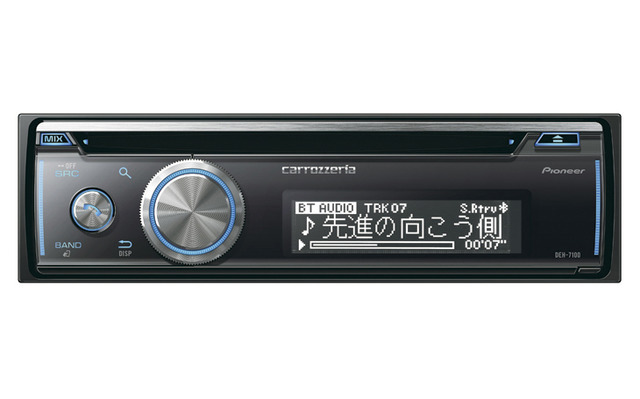 「5バンドタイプ」の「イコライザー」が搭載されているメインユニットの一例(カロッツェリア・DEH-7100)。