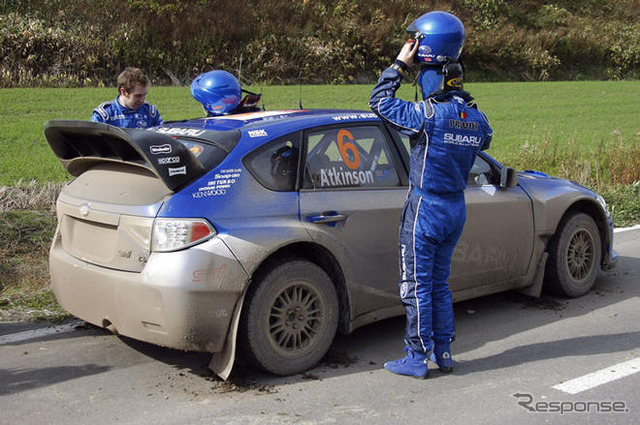 【スバルWRC】アトキンソン4位、ソルベルグ8位…ラリージャパン
