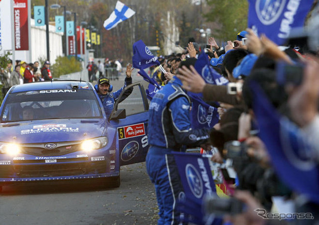 【スバルWRC】アトキンソン4位、ソルベルグ8位…ラリージャパン