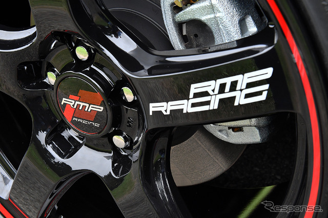 【MID RMP RACING R50】推奨サイズ:18×8.0J Inset45 5H-100/カラー:ブラック/リムレッドライン/タイヤサイズ:225/40R18