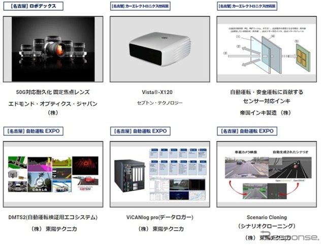 名古屋オートモーティブワールド2021：自動運転を実現するセンシング技術やAI、半導体