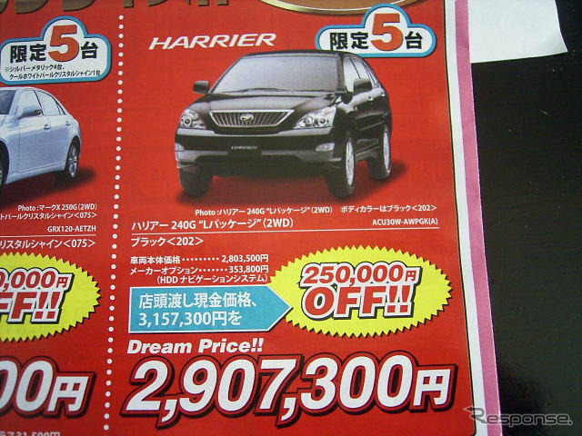 【追加経済対策 値引き情報】このプライスでこの新車を購入できる!!