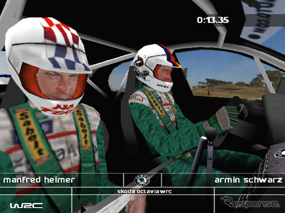 【PS2 WRC】リアルな路面を読みながら、コース幅を目いっぱい使って振り回す!!
