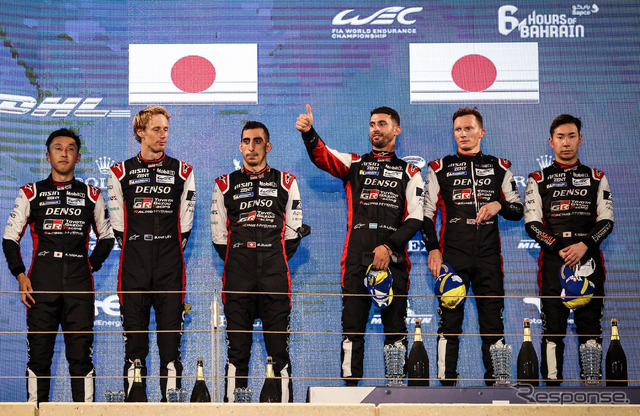1-2フィニッシュを飾ったトヨタ勢。
