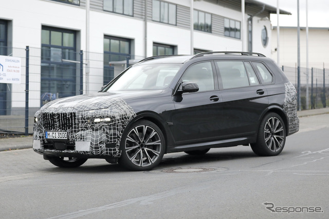 BMW X7 改良新型プロトタイプ（スクープ写真）